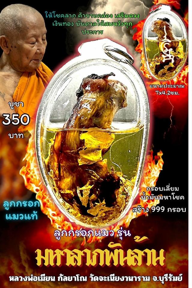 หลวงพ่อเมียน กัลยาโณ เปิดจองครับ