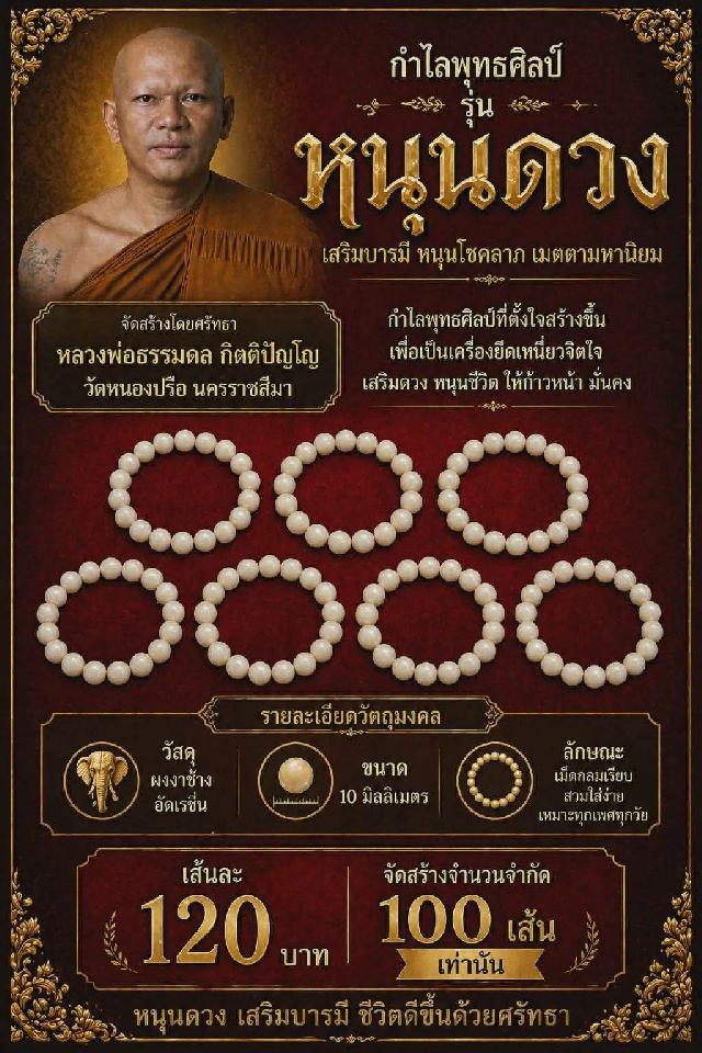 หลวงพ่อธรรมดล กิตติปัญโญ วัดหนองปรือ นครราชสีมา เปิดจองครับ