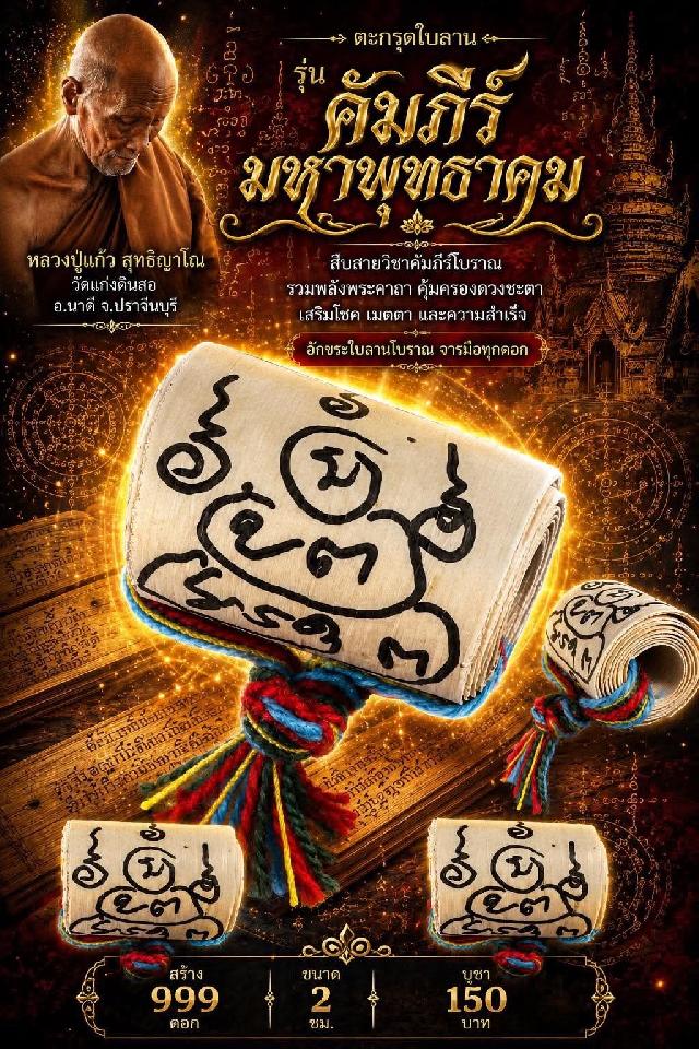 หลวงปู่แก้ว  สุทธิญาโณ🙏🙏 📌วัดแก่งดินสอ อ.นาดี จ.ปราจีนบุรี เปิดจองครับ