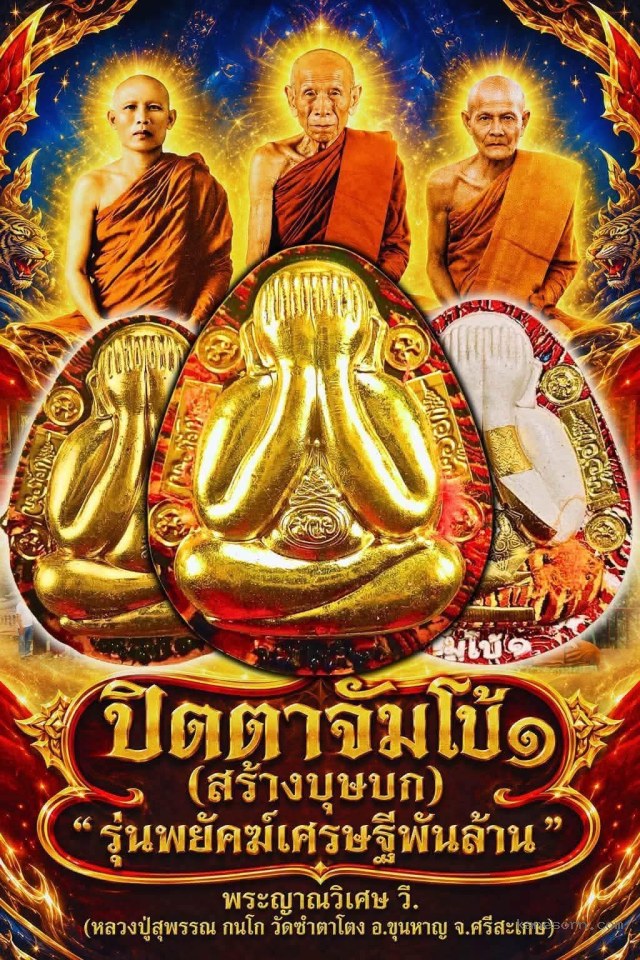 หลวงปู่สุพรรณ_กนโก ,วัดซำตาโตง  ทีมพยัคฆ์เศรษฐี เปิดจอง