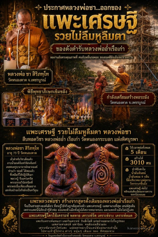 หลวงพ่อชา วัดหนองตาด จ.เพชรบูร์“แพะเศรษฐีรุ่นแรก“จองครับ