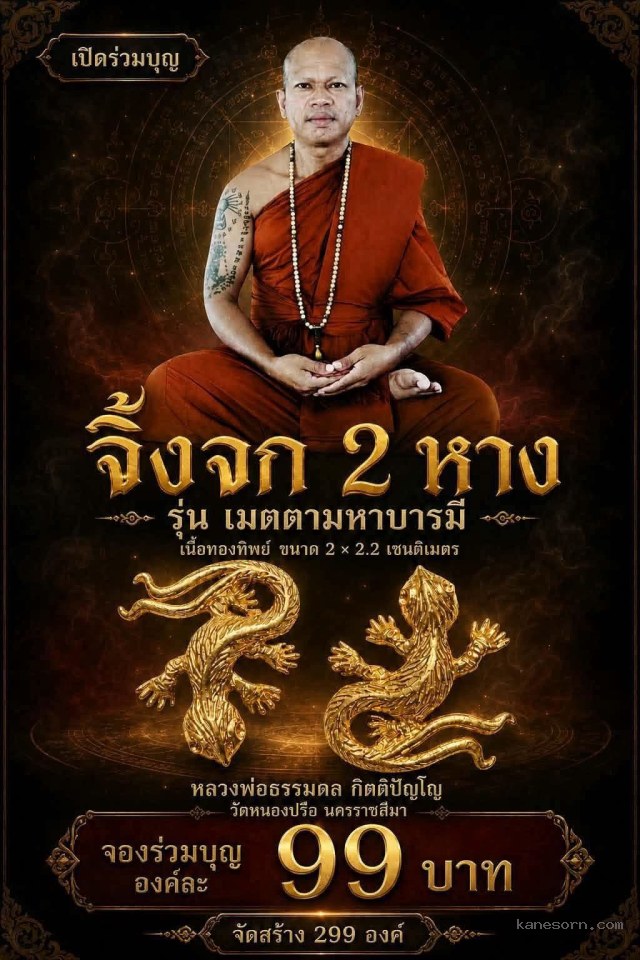 หลวงพ่อธรรมดล กิตติปัญโญ วัดหนองปรือ นครราชสีมา จองครับ.