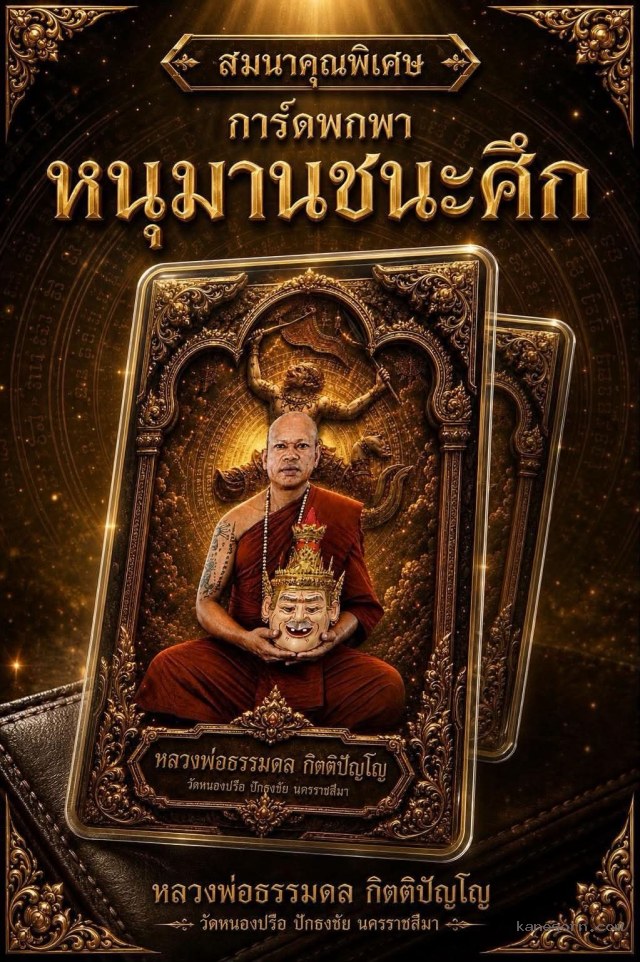 หลวงพ่อธรรมดล กิตติปัญโญ วัดหนองปรือ จังหวัดนครราชสีมา เปิดจองครับ
