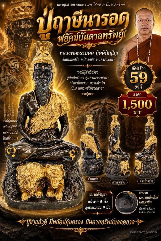 หลวงพ่อธรรมดล กิตติปัญโญ วัดหนองปรือ อ.ปักธงชัย จ.นครราชสีมา เปิดจองครับ..