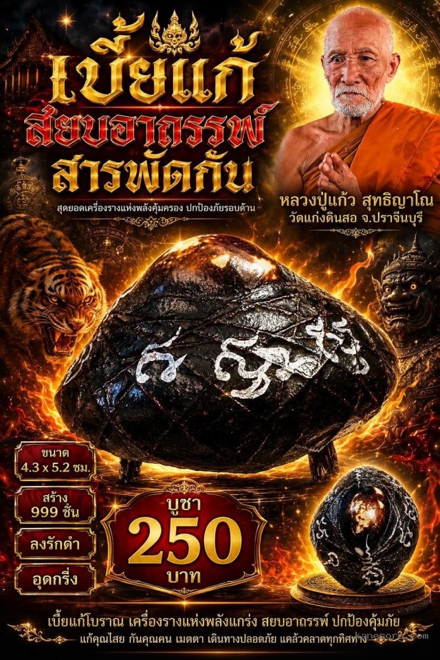 หลวงปู่แก้ว  สุทธิญาโณวัดแก่งดินสอ อ.นาดี จ.ปราจีนบุรีืจองครับ