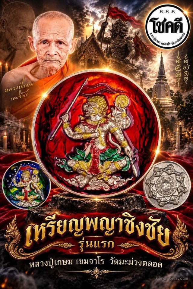 "พญาชิงชัยหนุuดวงโชคดี" หลวงปู่เกษม เขมจาโร วัดมะม่วงตลอด เปิดจองครับ