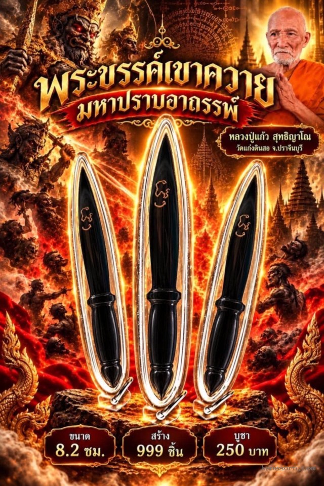หลวงปู่แก้ว  สุทธิญาโณวัดแก่งดินสอ อ.นาดี จ.ปราจีนบุรี จองครับ…