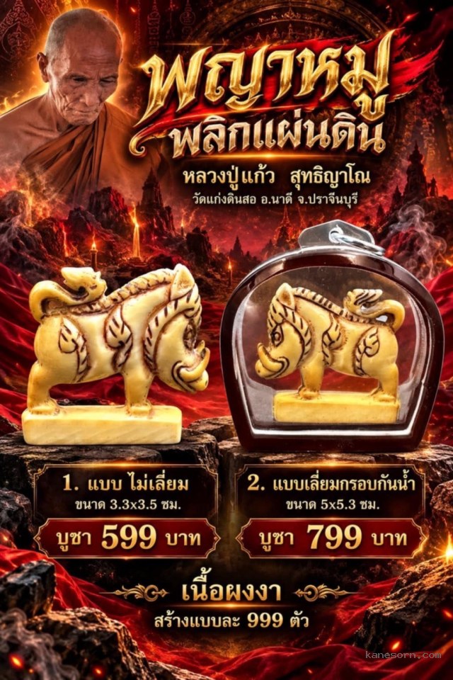 หลวงปู่แก้ว  สุทธิญาโณวัดแก่งดินสอ อ.นาดี จ.ปราจีนบุรี เปิดจองครับ.