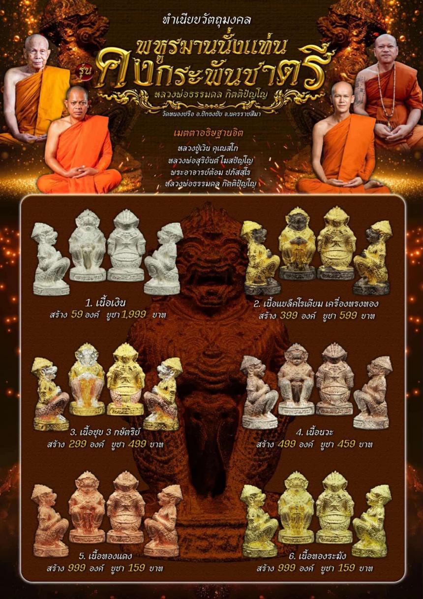 หลวงพ่อธรรมดล กิตติปัญโญ วัดหนองปรือ อ.ปักธงชัย จ.นครราชสีมา เปิดจองครับ