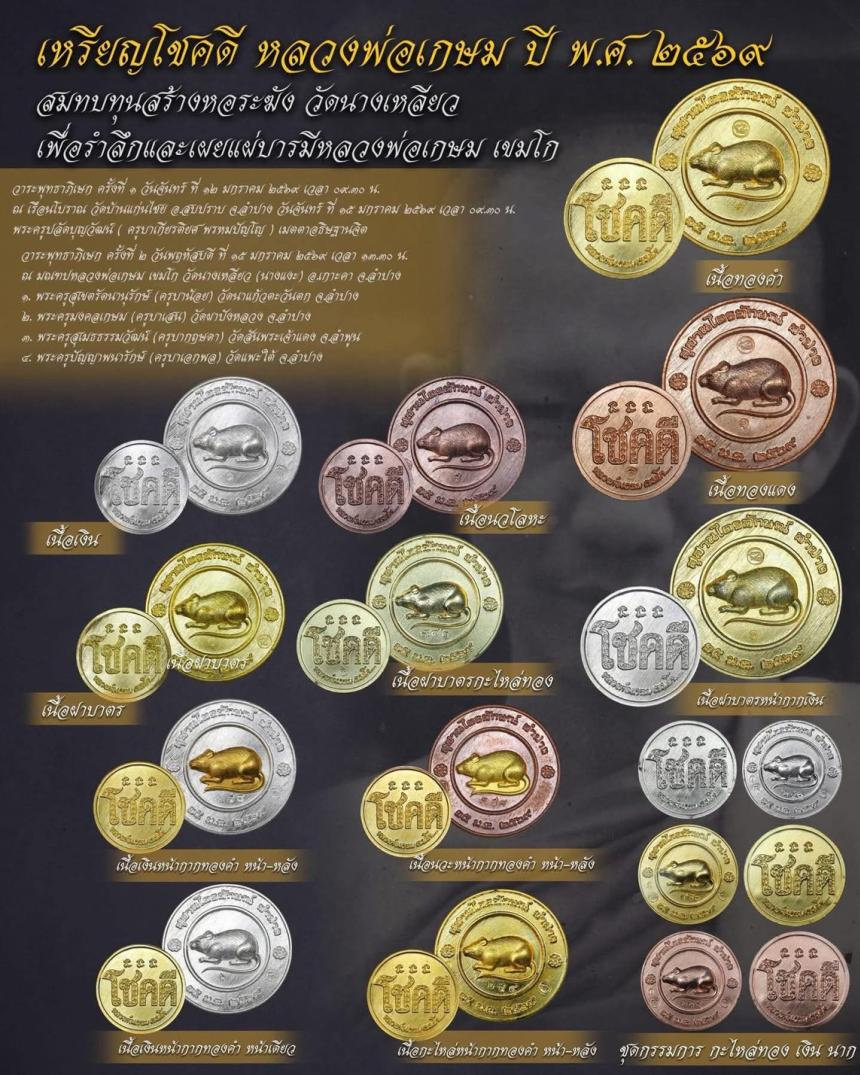 เหรียญโชคดีวัดนางเหลียว๒๕๖๙ เปิดจองครับ