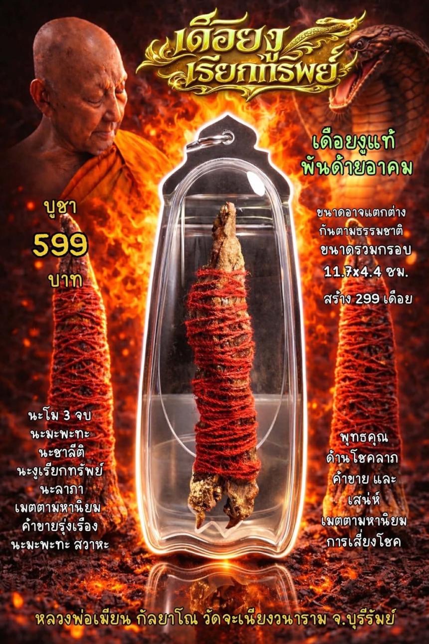 หลวงพ่อเมียน กัลยาโณ เปิดจองครับ