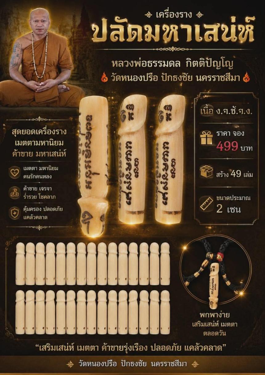 หลวงพ่อธรรมดล  กิตติปัญโญ 🙏🙏 🔥วัดแก่งดินสอ อ.นาดี จ.ปราจีนบุรี เปิดจองครับ
