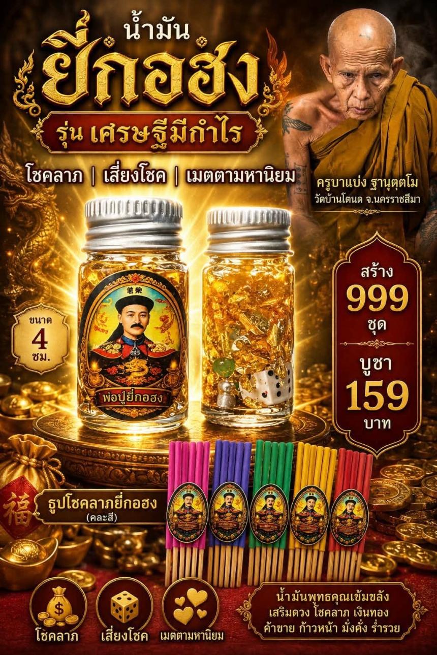 ครูบาแบ่ง ฐานตฺตโม เปิดจองครับ