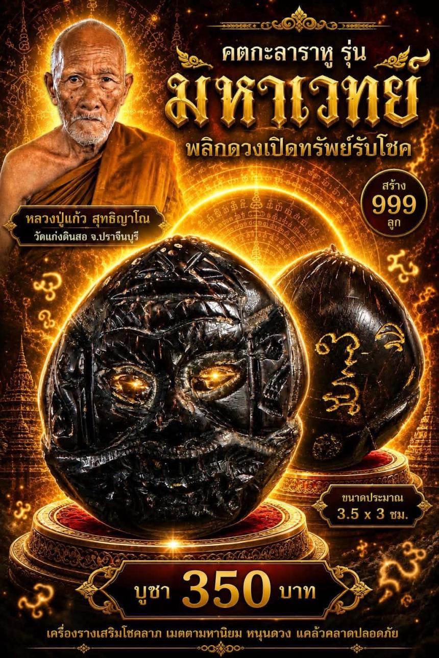 หลวงปู่แก้ว  สุทธิญาโณ🙏🙏 📌วัดแก่งดินสอ อ.นาดี จ.ปราจีนบุรี เปิดจองครับ