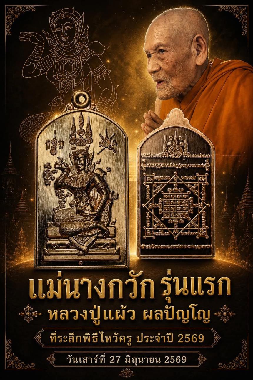 เหรียญนางกวัก รุ่นแรก หลวงปู่แผ้ว ผลปญฺโญ สำนักปฏิบัติธรรมบ้านใสหลวง อ.ควนขนุน จ.พัทลุง เปิดจองครับ