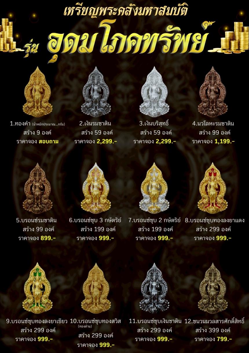เปิดจoงพระคลังมหาสมบัติ รุ่น อุดมโภคทรัพย์ รูปหล่อเทพผู้สถิตอยู่ในมิติศักดิ์สิทธิ์เฝ้าคลังทองคำสวรรค์ เปิดจองครับ