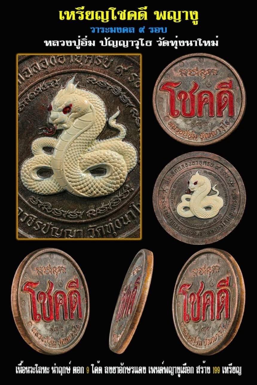 ขอเชิญมาร่วมสร้างปฐมบท แห่งเหรียญโชคดี พญางู (ทวดงู) เปิดจองครับ