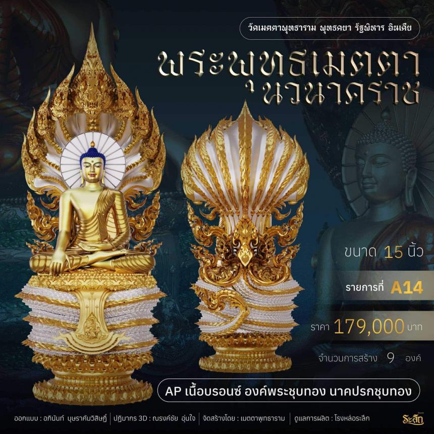 เปิดจอง  ✨ พระพุทธเมตตานวนาคราช เปิดจองครับ