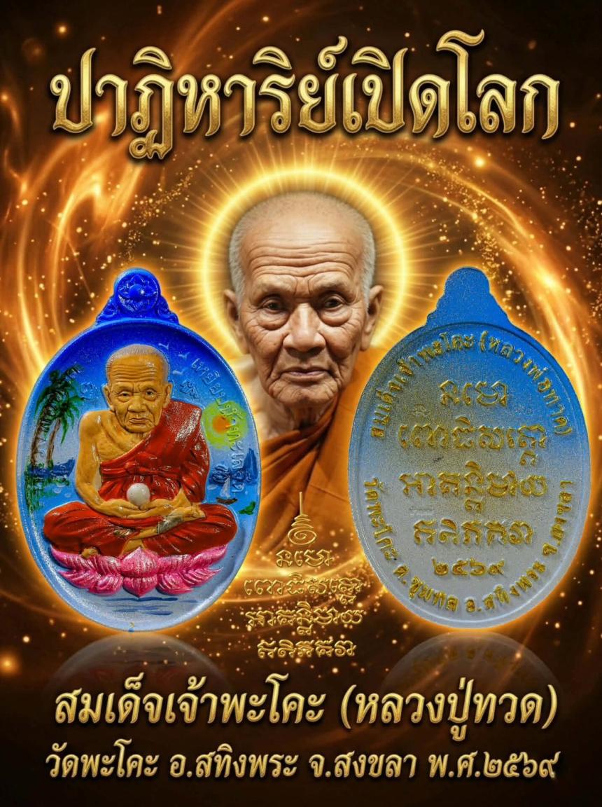 ปาฏิหาริย์เปิดโลก" วัดพะโคะ ✨ สุดยอดวัตถุมงคลแห่งปี บารมีสมเด็จเจ้าพะโคะ (หลวงปู่ทวด) วัดต้นกำเนิดเหยียบน้ำทะเลจืด  เปิดจองครับ