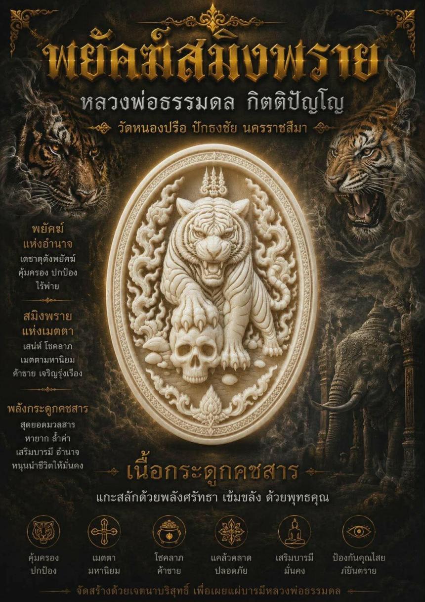 เปิดจอง “พยัคฆ์สิงห์พราย” 🔥 เสือมหาอำนาจแห่งปี…ของแรง!! เปิดจองครับ