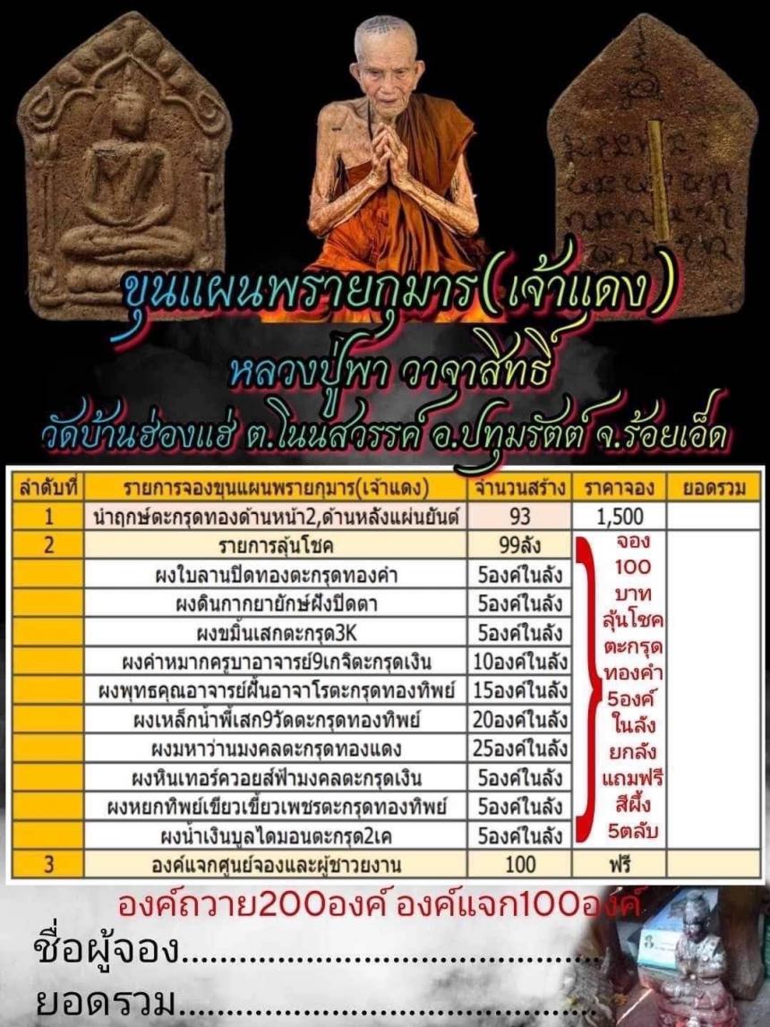 หลวงปู่พา วาจาสิทธิ์ อายุ๙๒ปี๓๗พรรษา สุดยอดอาคมแห่งเมืองร้อยเอ็ด เปิดจองครับ