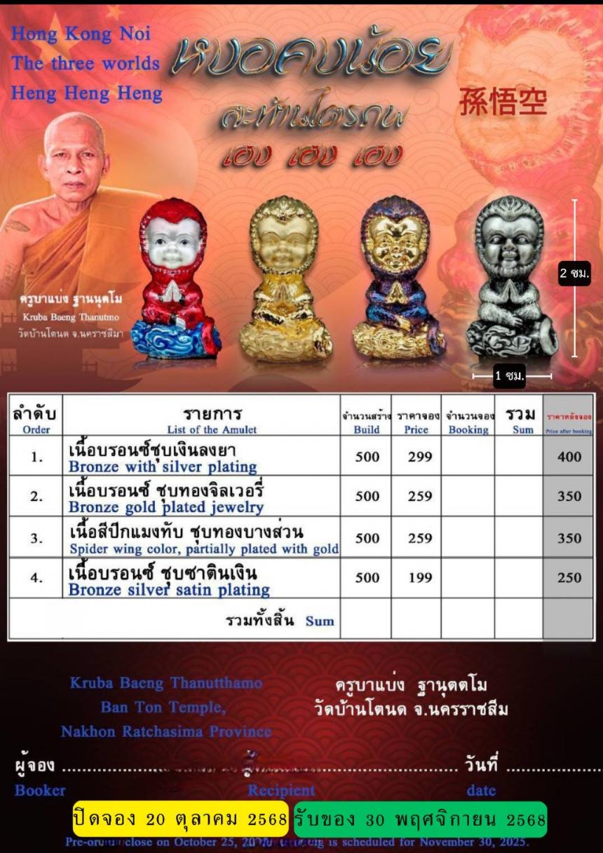 หงอคง 💪ผู้คงไว้ซึ่งความเฉลียวฉลาด มีปฏิภาณไหวพริบดี ทำให้รอดพ้นจากทุกอุปสรรค เปิดจองครับ