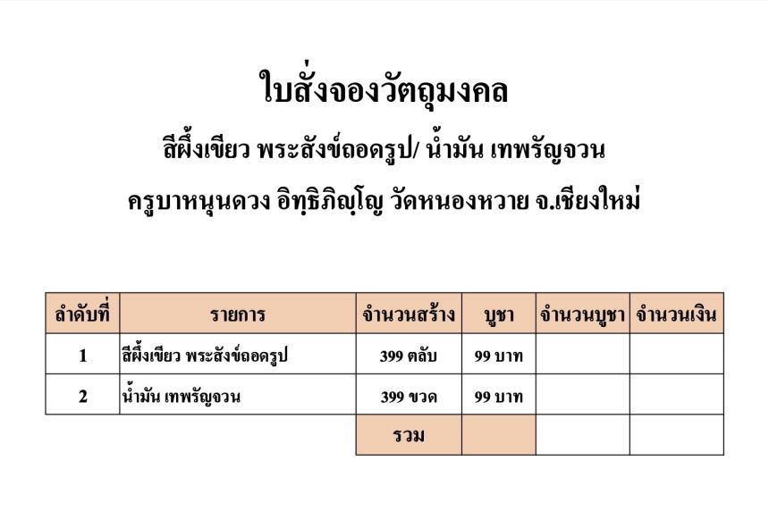 เปิดสั่งจอง สุดยอดเมตตามหาลาภ เรียกทรัพย์ เสริมเสน่ห์ มนต์เสน่ห์แห่งล้านนา  เปิดจองครับ