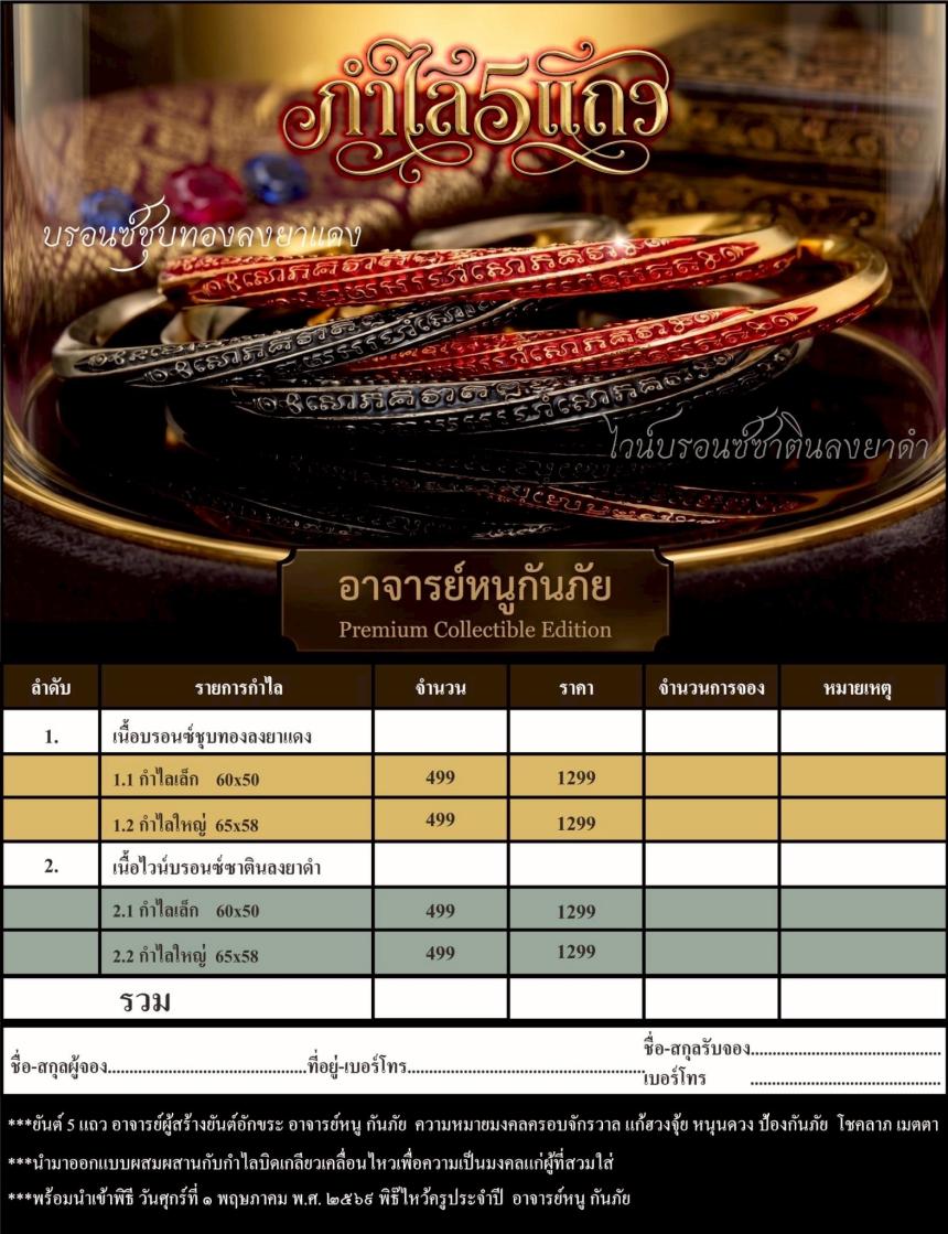 ยันต์ 5 แถว อาจารย์ผู้สร้างยันต์อักขระ อาจารย์หนู กันภัย  เปิดจองครับ