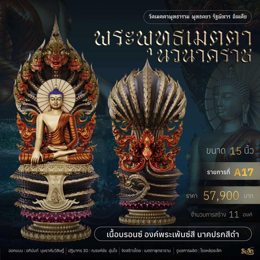 เปิดจอง  ✨ พระพุทธเมตตานวนาคราช เปิดจองครับ