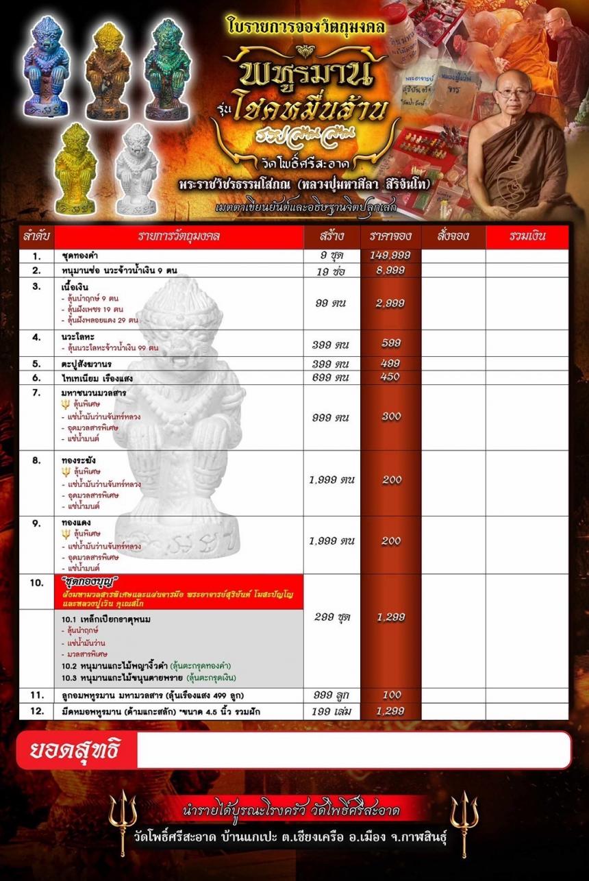 พหูรมาน โชคหมื่นล้าน (รวย ล้าน ล้าน) เปิดจองครับ