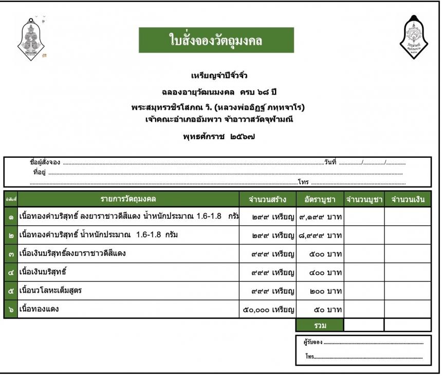 เปิดบูชาจำปีจิ๋วๆ #ท้าวเวสสุวรรณวัดจุฬามณี เปิดจองครับ